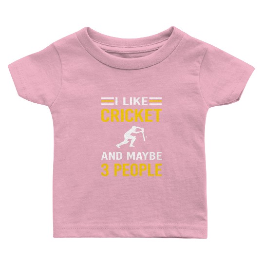 3 People Cricket Baby T Shirts