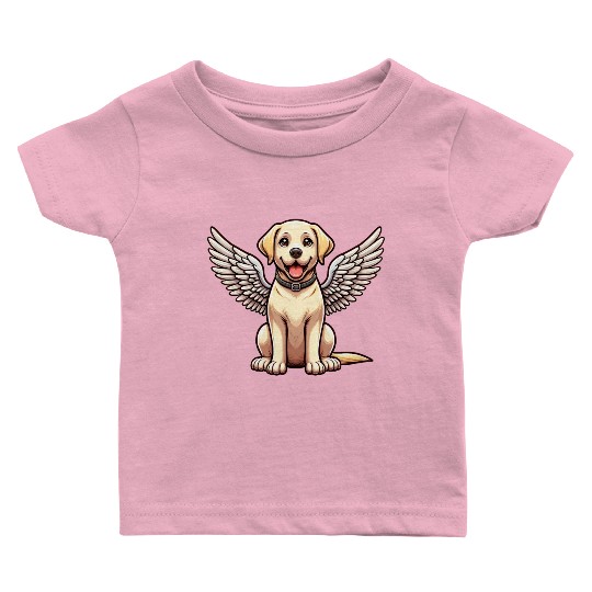 Labrador Retriever Comic Angel Baby T Shirts