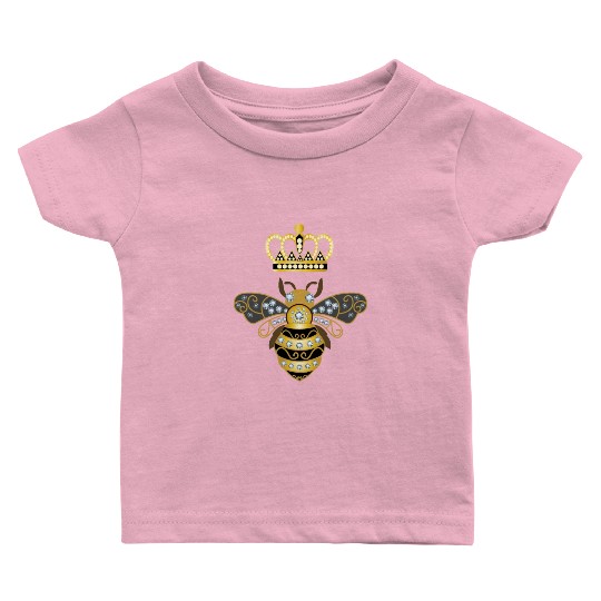Queen Bee Crown Women Hive Beekeeping Bee Women Baby T Shirts