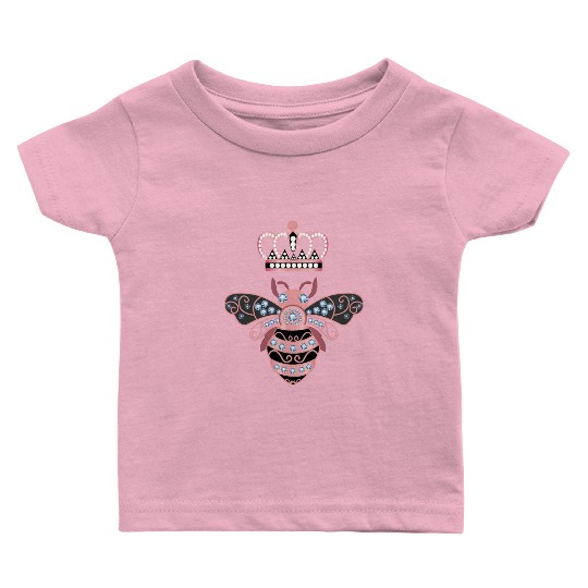 Queen Bee Crown Women Hive Beekeeping Bee Women Baby T Shirts