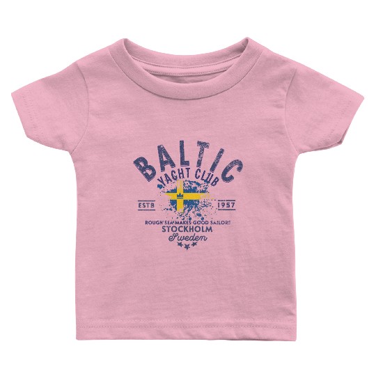Baltic Yacht Club Stockholm Design Baby T Shirts