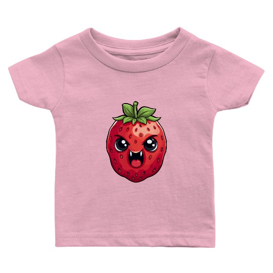 Bad Strawberry Summer Kawaii Gift Baby T Shirts