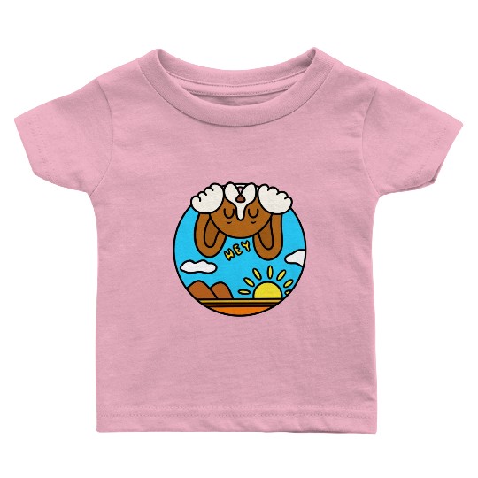 Funny playful cartoon beagle Baby T Shirts