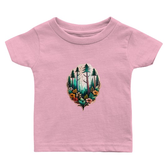 nature on skin Baby T Shirts