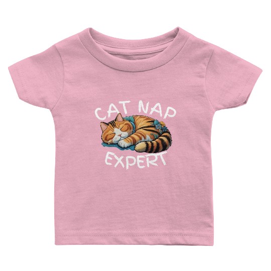 Cat Nap Expert Baby T Shirts