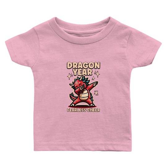 Dragon Kids Year of the Dragon Dabbing Baby T Shirts