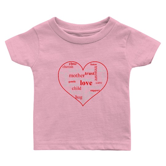 Family Love Heart Baby T Shirts