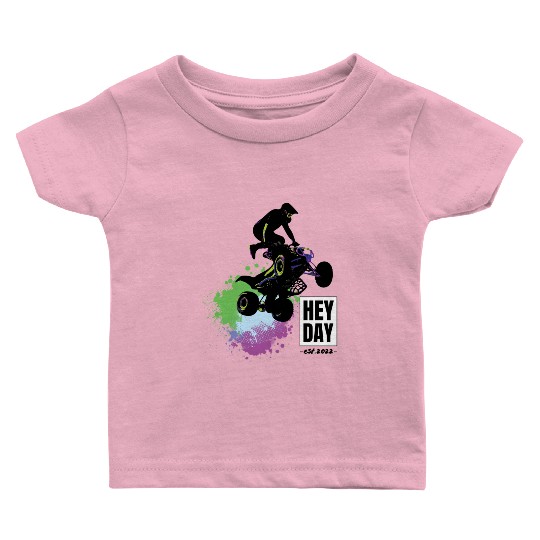 ATV/Quad " Airborne" style logo. By "Hey Day" Baby T Shirts