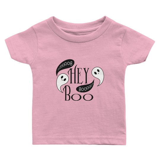 Hey Boo Ghost Baby T Shirts