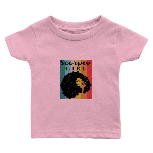 scorpio girl Zodiac Sign Astrology Horoscope Star Baby T Shirts