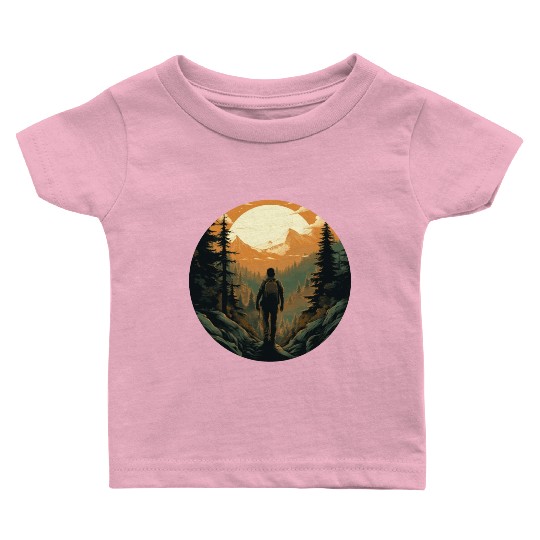 Forest nature trekking adventure Baby T Shirts