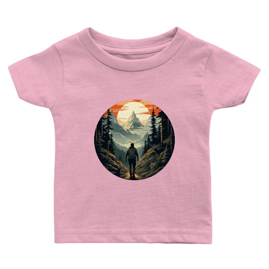 Forest nature trekking adventure Baby T Shirts