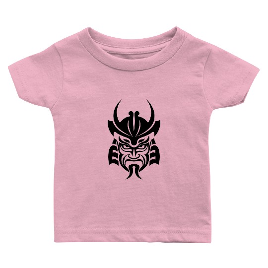 Samurai Helmet Logo Katana Swordsman Baby T Shirts