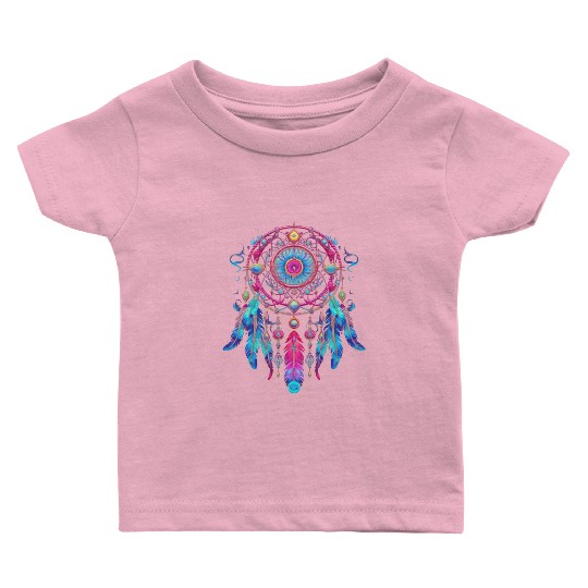Neon Dreamcatcher Fantasy | Plastic Poppy™ Baby T Shirts