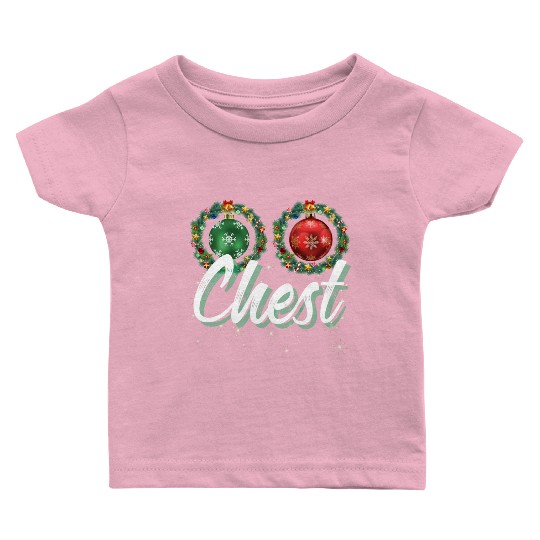 Chest Nuts Christmas Couple Funny Matching Baby T Shirts