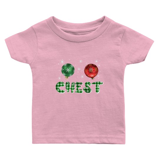 Chest Nuts Christmas Couple Funny Matching Baby T Shirts