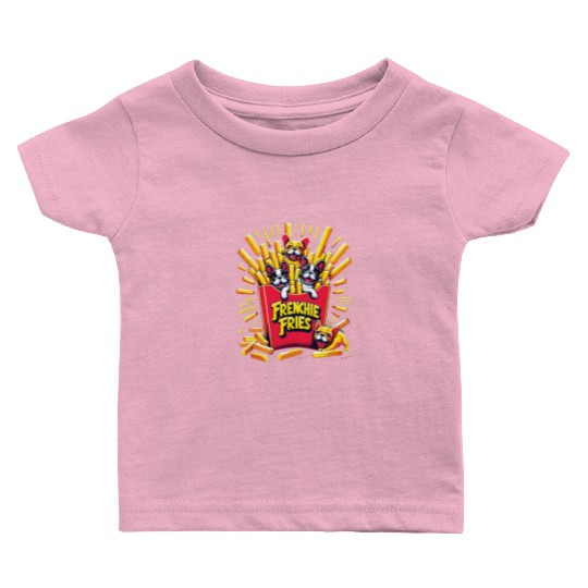 Frenchie Fries - Cute French Bulldog Fries Baby T Shirts