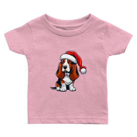 Basset Hound Xmas Gifts Baby T Shirts
