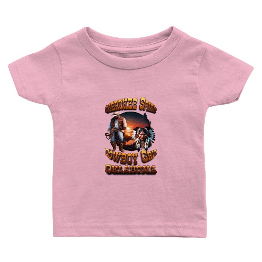 Cherokee Spirit, Cowboy Grit: Oklahoma Baby T Shirts