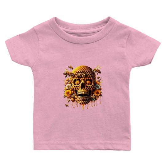 Sweet Life Skull Baby T Shirts Honeycomb Haven Bumblebee