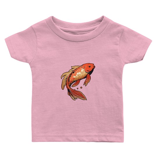 Koi Fish Japanese Carp Pond Baby T Shirts