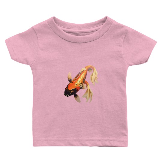 Koi Fish Japanese Carp Pond Baby T Shirts
