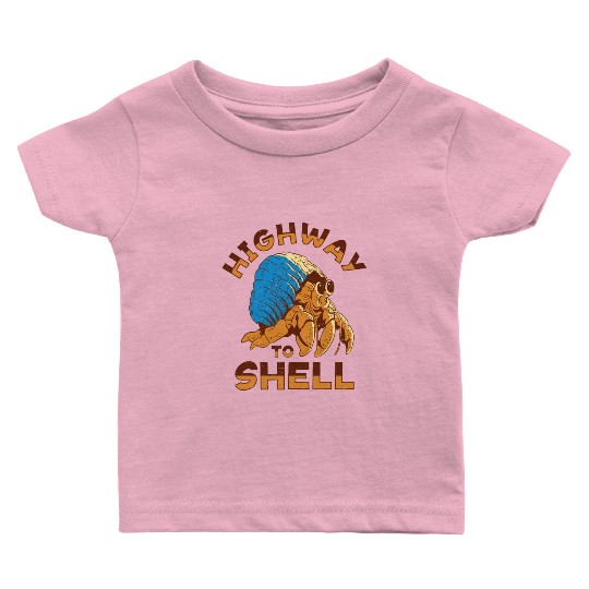 Sea Creature Seafood Shells Hermit Crab Lover Baby T Shirts