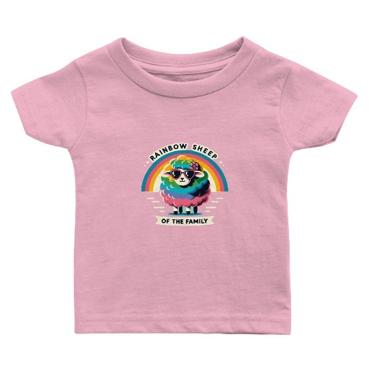 Rainbow Sheep Of The Family Pride Gay Pride LGBT Baby T Shirts