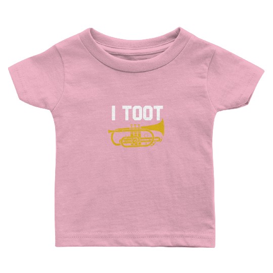 I Toot Funny Mellophone Player Jazz School Band Baby T Shirts