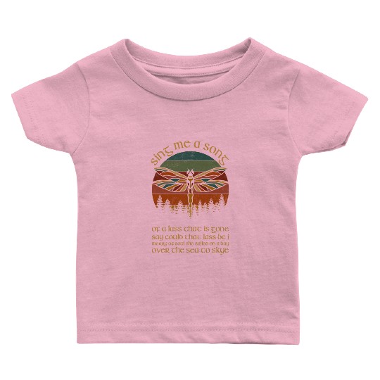 Outlander Theme Sing Me A Song Trees Dragonfly Baby T Shirts