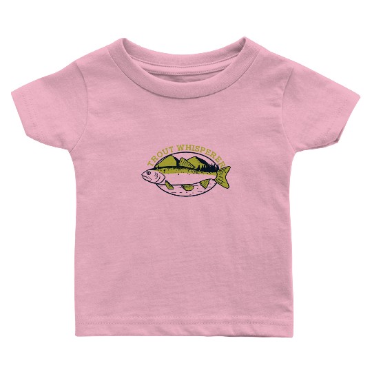 Trout Whisperer Boat Ice Fisherman Deep Sea Fly Baby T Shirts
