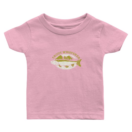 Trout Whisperer Boat Ice Fisherman Deep Sea Fly Baby T Shirts