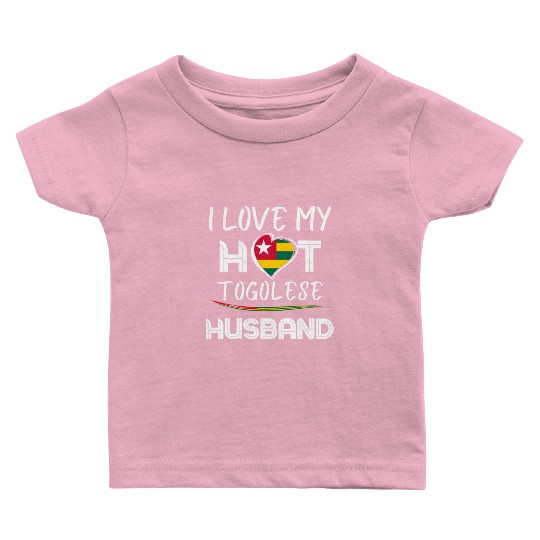 Hot Togolese Husband Togo Pride Baby T Shirts