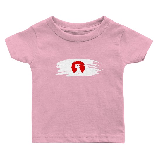 Samurai Spirit Japan Flag Baby T Shirts