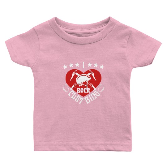 I rock climbing Baby T Shirts