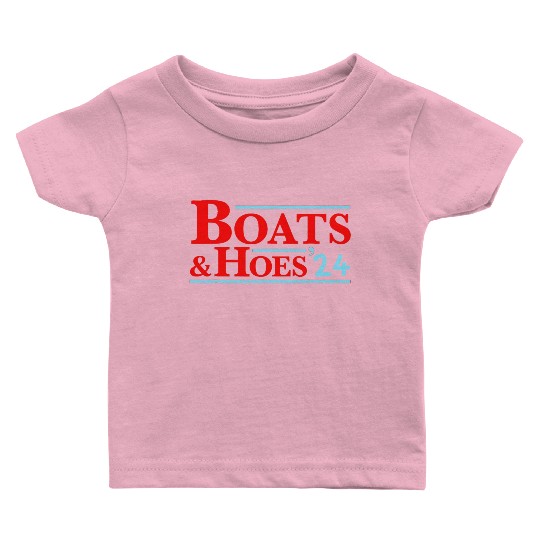 Boats & Hoes 24 Vintage Logo For Your Step Brother Baby T Shirts