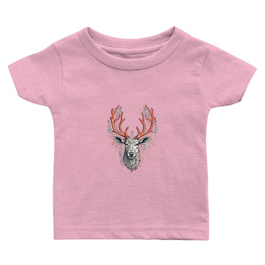 Silent Elegance Reindeer Baby T Shirts