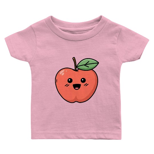 Kawaii Apple Baby T Shirts