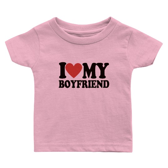 I Love My Boyfriend Baby T Shirts Baby Tees for Women Y2k