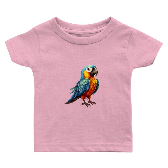 Macaw Parrot for a Bird Lover Animal Lover Baby T Shirts