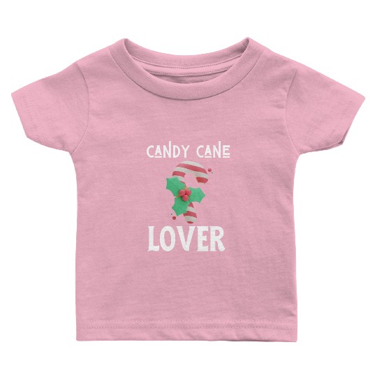 Candy Cane Lover Christmas Peppermint Candy Canes Baby T Shirts