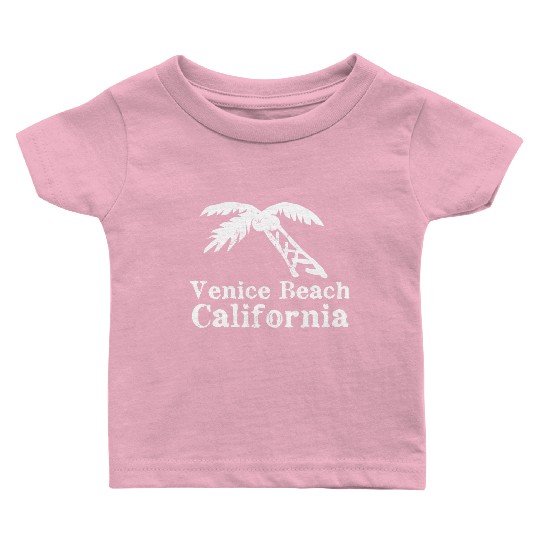Venice Beach California Palm Tree Souvenirs Gifts Baby T Shirts
