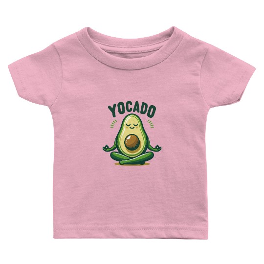 Yocado Peaceful Avocado Baby T Shirts