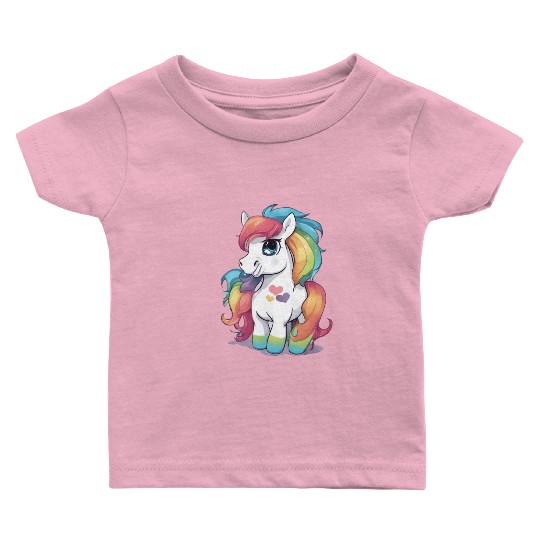 Rainbow Baby Pony Baby T Shirts
