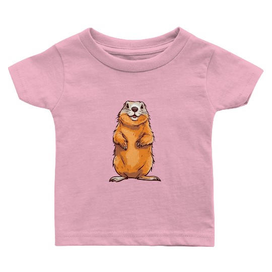 Groundhog Marmot for a Marmot lover groundhog fan Baby T Shirts