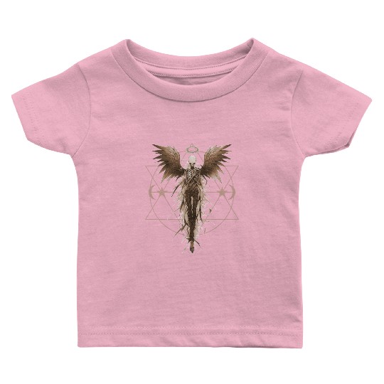 Angel Skeleton Geometric Witchcraft Ethereal Gothi Baby T Shirts