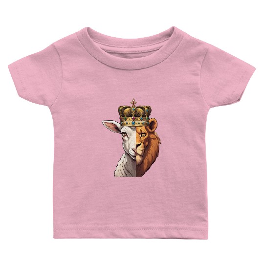 Lion, Lamb, King Baby T Shirts