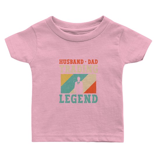 Husband Dad Trading Retro, Best Day Trader Market Baby T Shirts