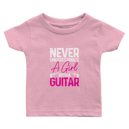 Guitar Player Gift Vintage Guitarist Baby T Shirts