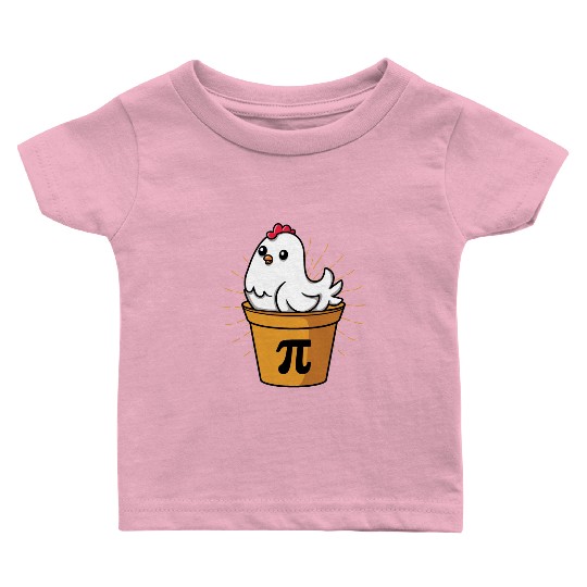 Chicken Pot Pie Funny Pi Day Math Equations Baby T Shirts